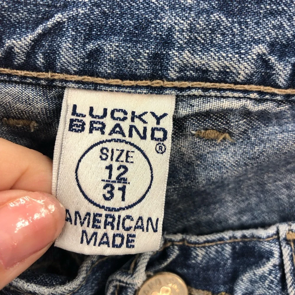 Lucky Brand Jeans Vintage Womens Size 12 Blue Low Rise Flare